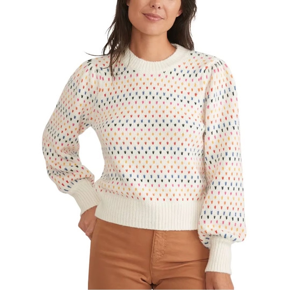NWT Marine Layer Women's Cute Polka Dot Sweater
